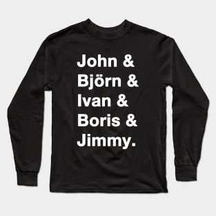 80s_Tennis_Mens_Names Long Sleeve T-Shirt